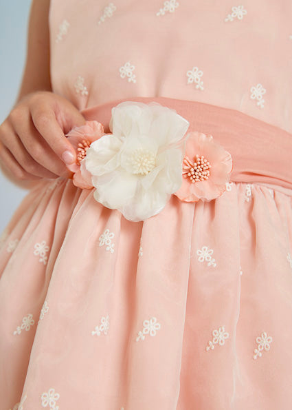 Junior | Abito in organza con ricamo