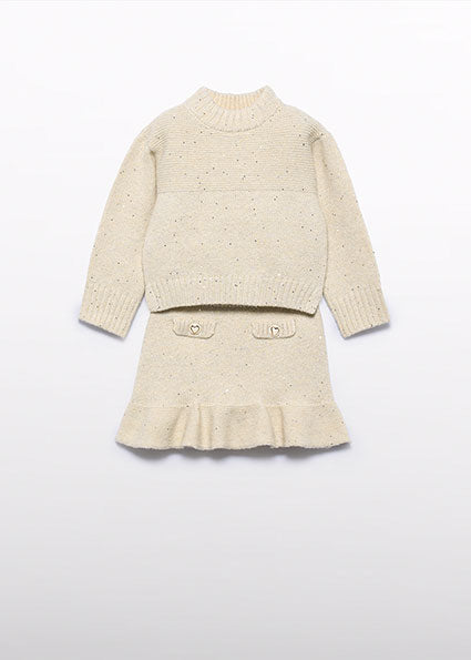 Kids | Completo in maglia gonna bambina
