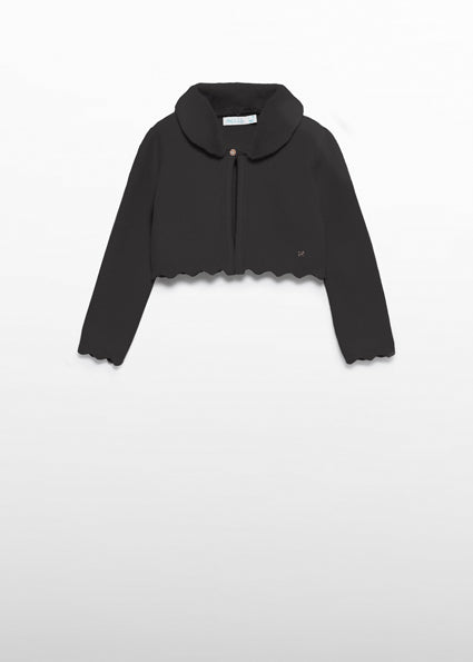 Kids | Cardigan in maglia colletto pellicciotto bambina