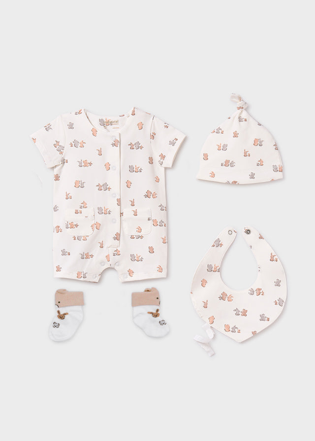 New Born | Completo 4 pezzi neonato corto